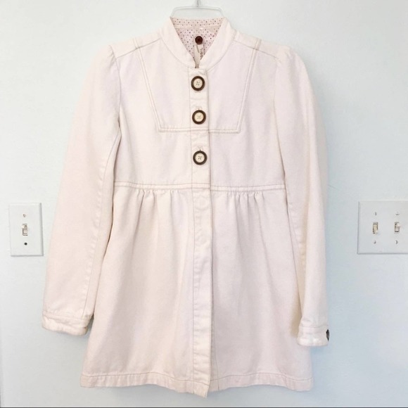 Fossil Empire Front Snap Coat White Ivory Small - Picture 9 of 9